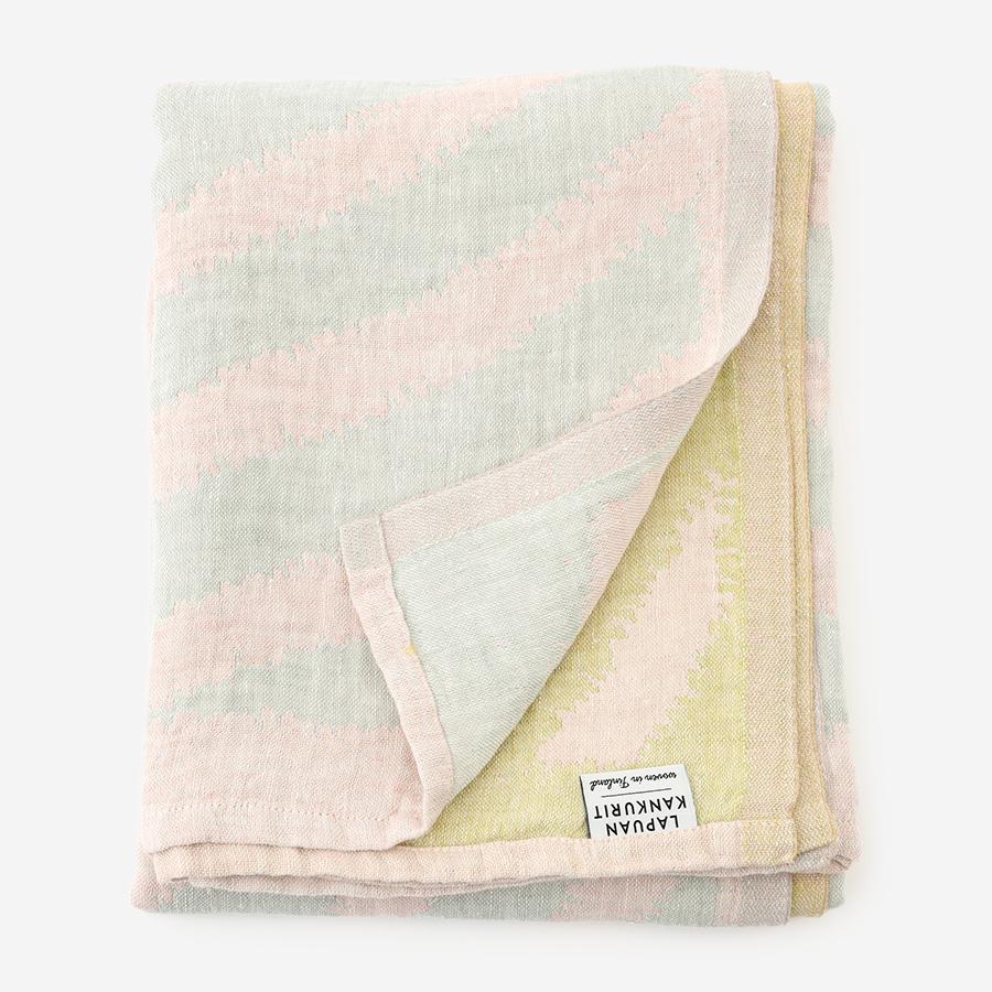 LAPUAN KANKURIT | METSALAMPI towel 95x180cm rose-grey-lime