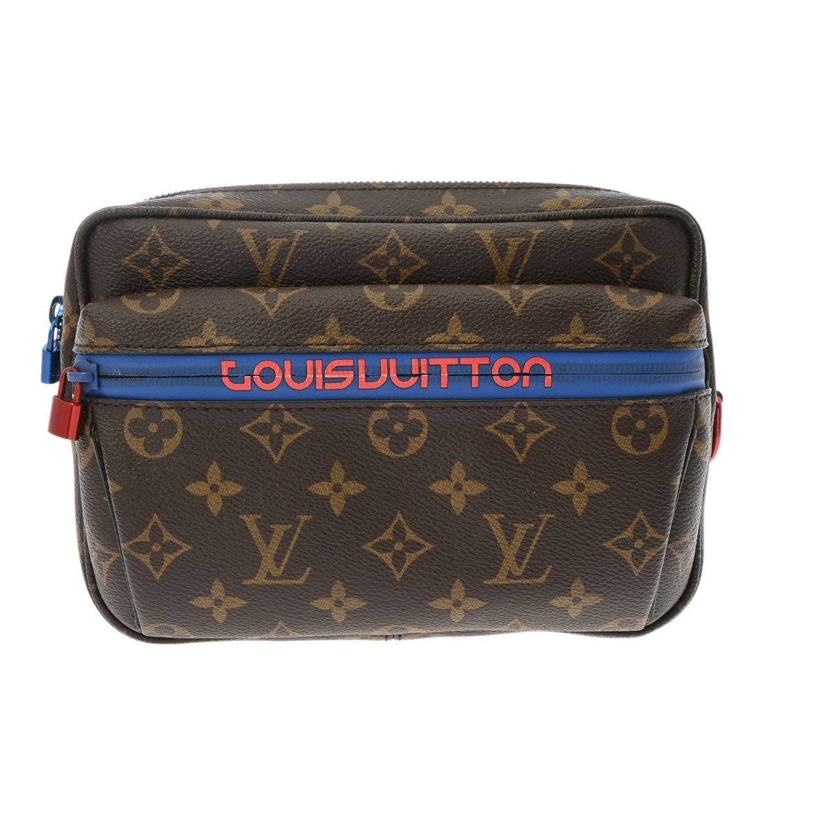 LOUIS VUITTON ルイヴィトン モノグラム パシフィックバムバッグ ブラウン M43828 メンズ モノグラムキャンバス タイガ ボディバッグ Aランク 中古 