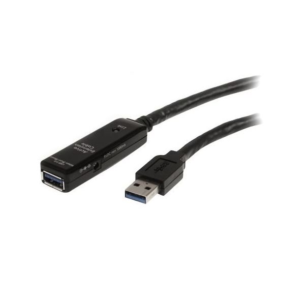 StarTech.com USB 3.0 アクティブリピーターケーブル 10m TypeーA(オス/メス) USB3AAEXT10M 1個（直送品）