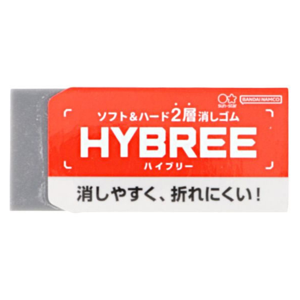 サンスター ソフト&ハード2層消しゴム HYBREE(ハイブリー) FC792RH-S4219554