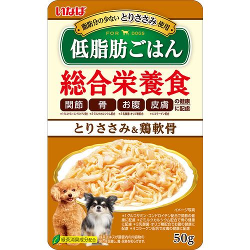 いなばペットフード QDR‐133 いなば 低脂肪ごはん とりささみ&軟骨 50g