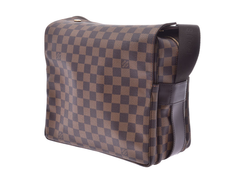 ルイヴィトン ダミエ ナヴィグリオ ブラウン N45255 メンズ レディース 本革 ショルダーバッグ Aランク LOUIS VUITTON 中古 