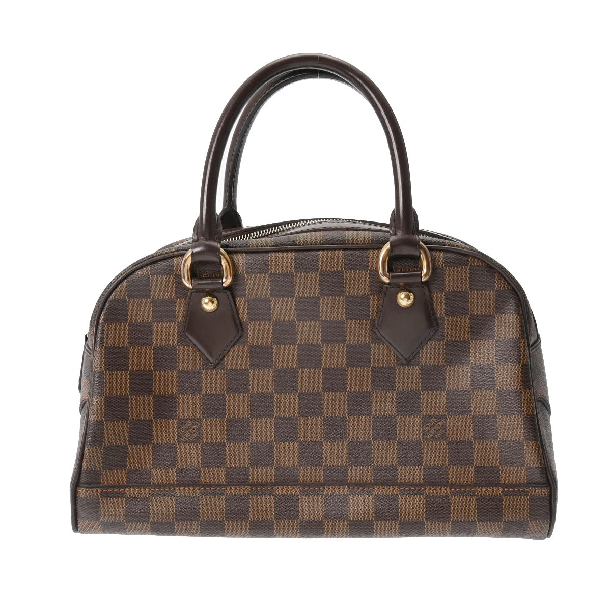 LOUIS VUITTON ルイヴィトン ダミエ ドゥオモ ブラウン N60008 レディース ダミエキャンバス ハンドバッグ Bランク 中古 