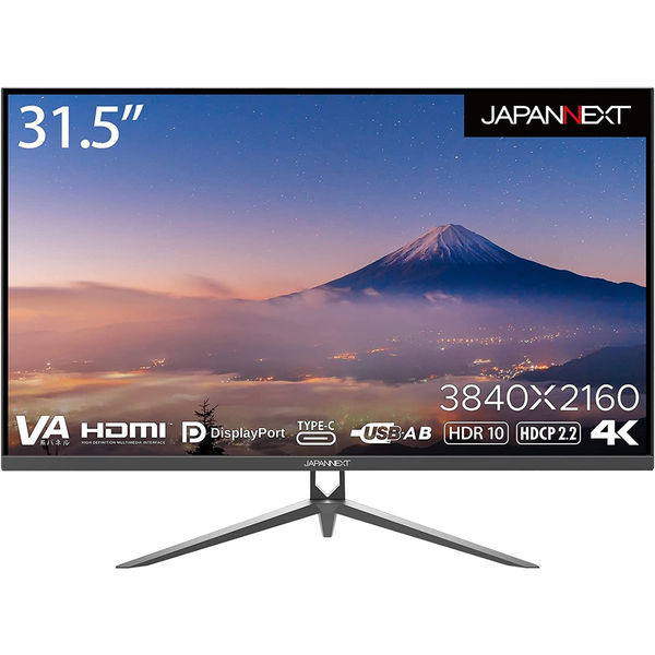 ジャパンネクスト 31.5インチ ワイド液晶ディスプレイ JN-V315UHDR-C65W 1個