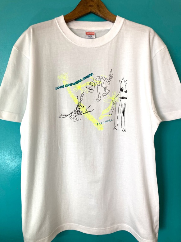 【2枚以上購入で30%OFF】コットンオリジナルTシャツ　　　　RAKUGAKI（落書き）