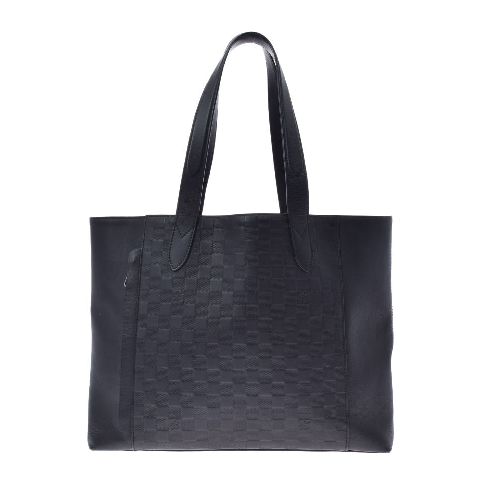 LOUIS VUITTON ルイヴィトン ダミエ アンフィニ カバ ヴォワヤージュ オニキス N41493 メンズ レザー トートバッグ ABランク 中古 