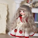 BJD 1/3 1/4  1/6人形 ドール用ウィッグ カツラ 耐熱 ハンドメイドzxww-358