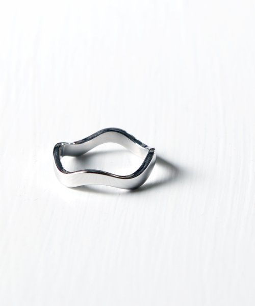 【rufsh/ルフシュ】stainless wave ring/ ステンレスリング RF1908CJSR01