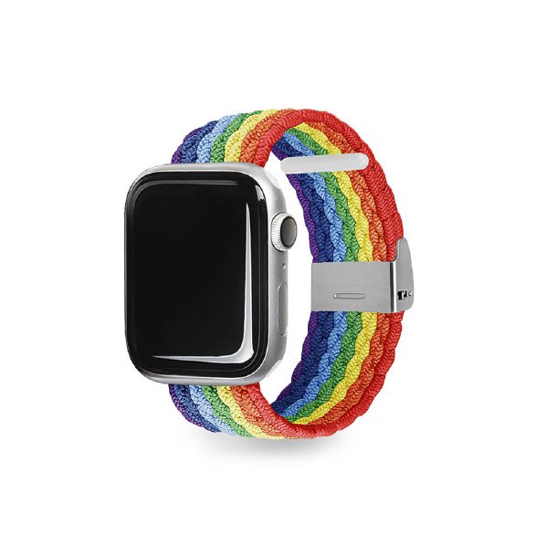 EGARDEN Apple Watch 41/40/38mm用LOOP BAND レインボーストライプ EGD23116AW