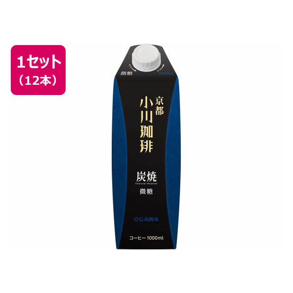 京都西京極 小川珈琲店 小川珈琲/京都 小川珈琲 炭焼珈琲 微糖 1L×12本 FCT9686