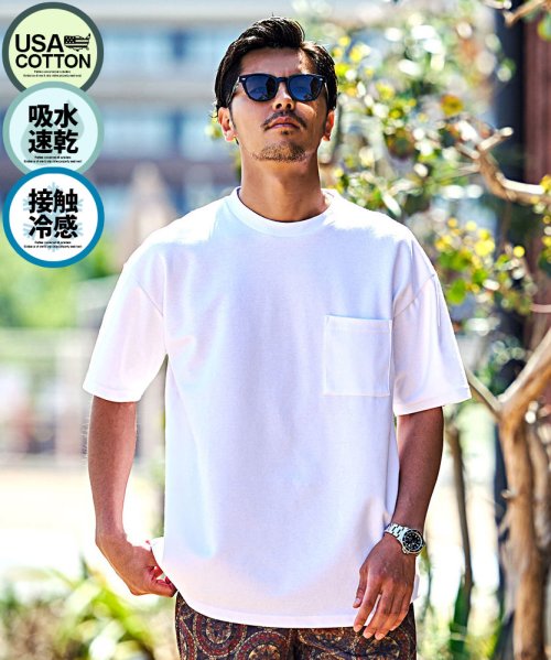 Goodwear クルーネック 接触冷感吸水速乾ポケ付きS/S BIG TEE 半袖