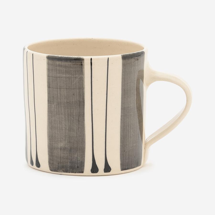 Wonki Ware | MUG STUDIO LINES BANDED Black