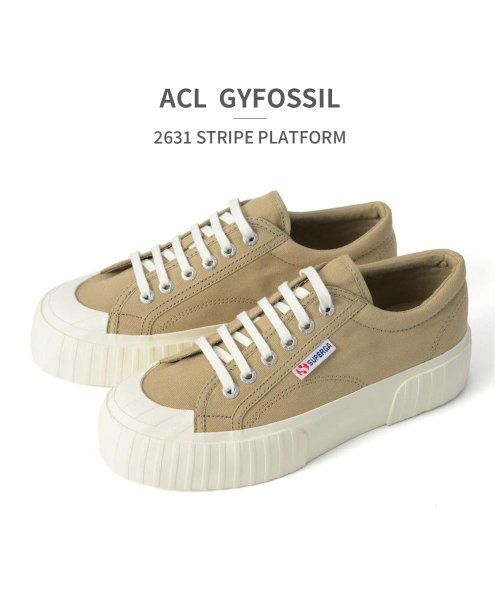 スペルガ SUPERGA レディース 3A5111SW ストライプ プラットフォーム 2631 STRIPE PLATFORM ACL