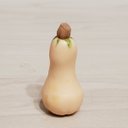 1/6サイズミニチュア野菜　かぼちゃバターナッツ