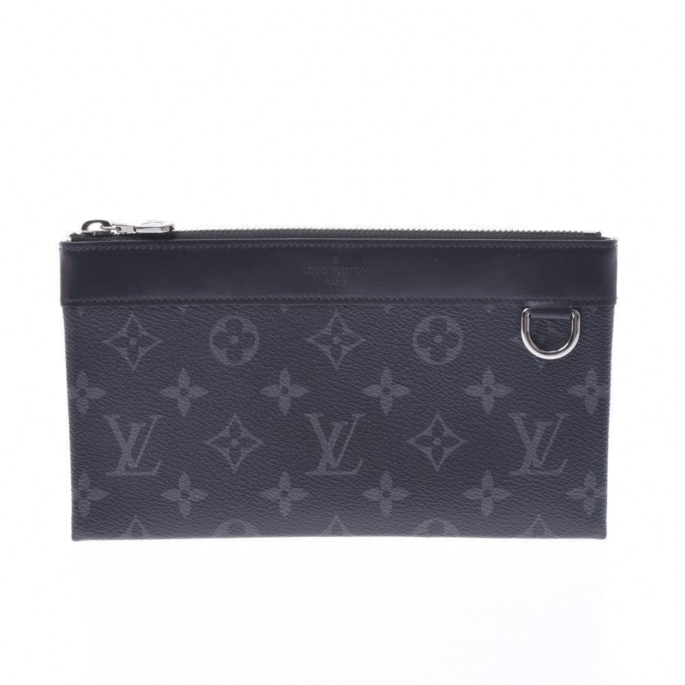 LOUIS VUITTON ルイヴィトン モノグラム エクリプス ポシェットディスカバリー 黒 M44323 メンズ クラッチバッグ Aランク 中古 