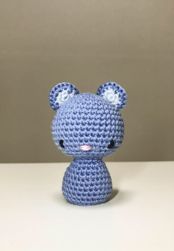 受注可能］ネズミ ハンドメイド あみぐるみ - 毛糸 | 即納・良品 【送料込】