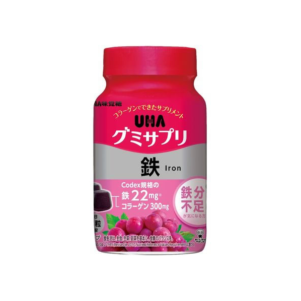 UHA味覚糖 UHAグミサプリ 鉄 30日分 60粒 FCU4480