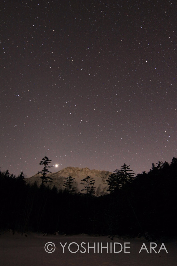 【額装写真】星瞬く天狗岳