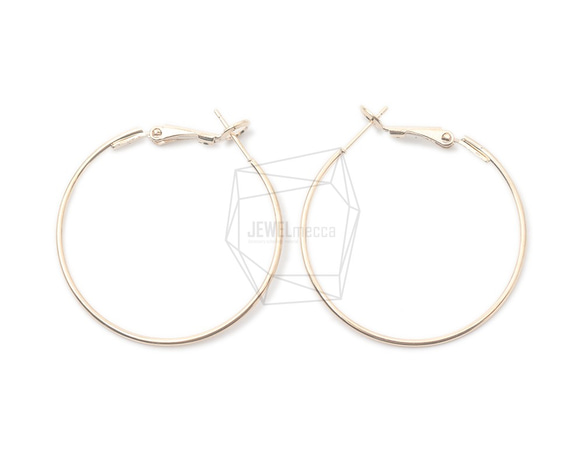 ERG-1563-G【4個入り】テクスチャフープピアス/Textured Hoop Earring Post