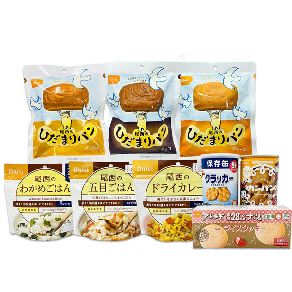 3日間分 非常食セット 保存食詰替え用 アルファ米 保存パン 長期保存 防災グッズ 災害備蓄