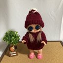 メルちゃんお洋服編み込みセーターと帽子のセット