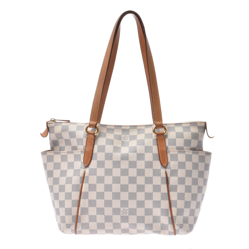 LOUIS VUITTON ルイヴィトン ダミエ アズール トータリーPM 白 N51261 ユニセックス ダミエアズールキャンバス トートバッグ Bランク 中古 