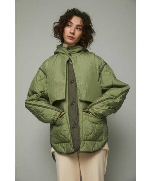 Vest layered blouson