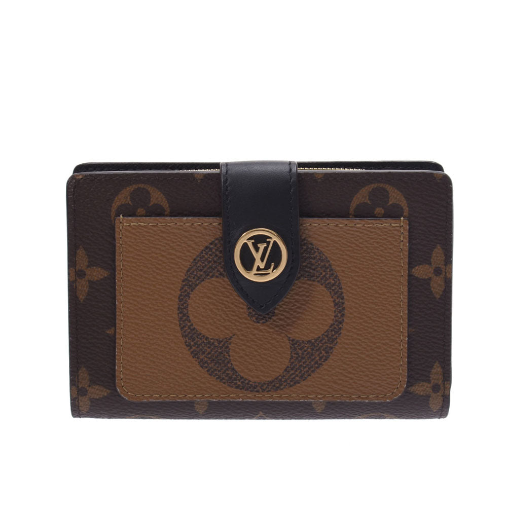 LOUIS VUITTON ルイヴィトン モノグラム リバース ポルトフォイユ ジュリエット ブラウン M69432 ユニセックス モノグラムキャンバス 二つ折り財布 Aランク 中古 