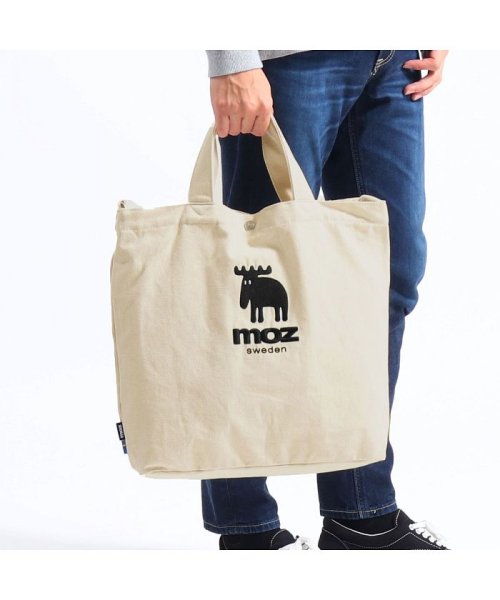 モズ バッグ moz トートバッグ 大きめ A4 VASKA 2WAY ショルダー 斜めがけ 刺繍 帆布 キャンバス おしゃれ カジュアル ZZHC－01