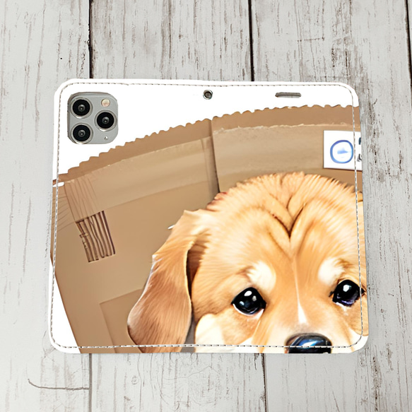 iphoneケース1-5-38 iphone 手帳 犬・イヌ・ワンちゃん 箱13 かわいい アイフォン iface