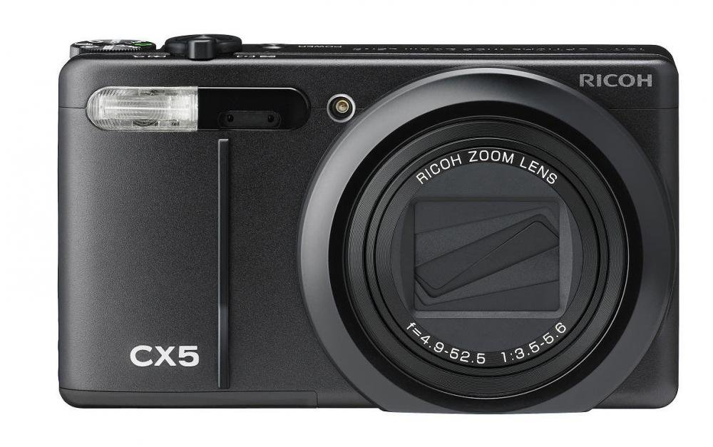 RICOH ハイブリッドAFシステム搭載 光学10.7倍ズーム CX5 ブラック CX5BK【!中古品!】