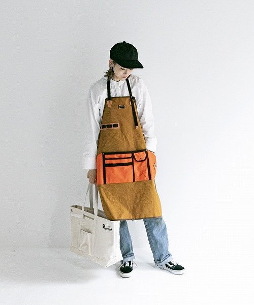 AS2OV / アッソブ CANVAS APRON － L CAMEL