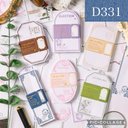 D331★ink dot letter★素材紙6種類セット★コラージュに★