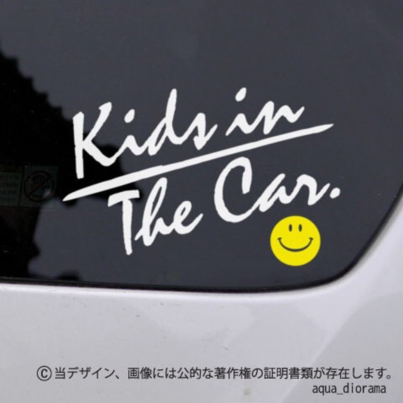 KIDS IN CAR:イタリックスマイリーYE/WH