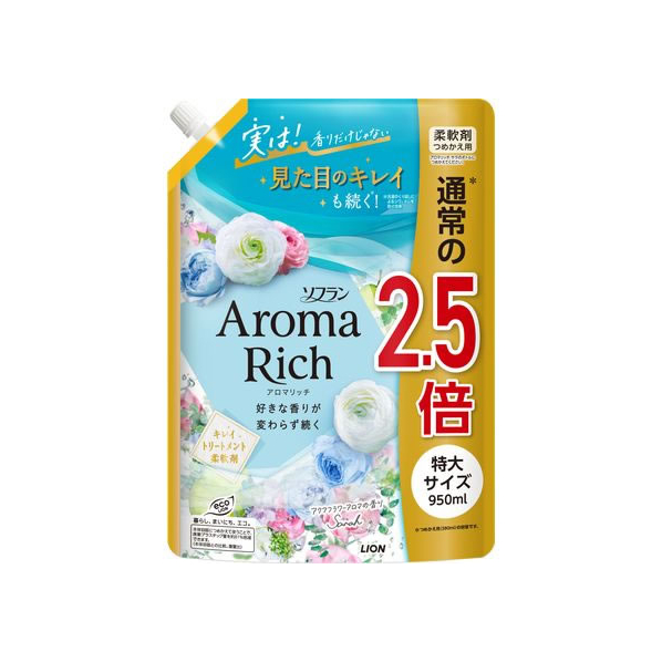 ライオン ソフラン アロマリッチサラつめかえ用特大 950mL FC909NX