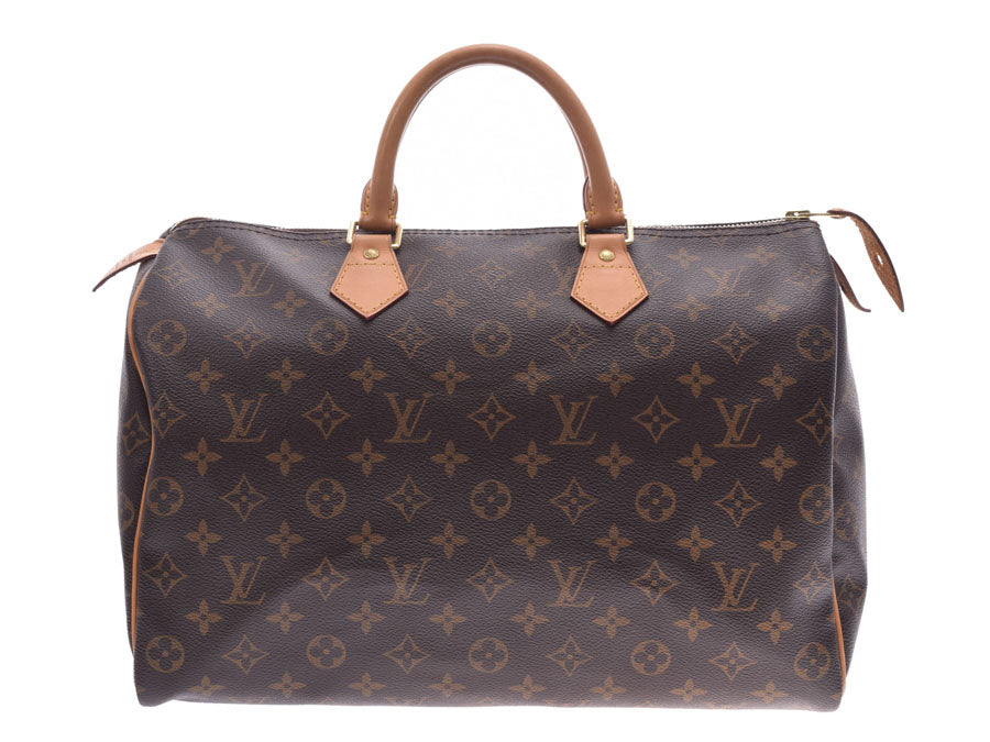 LOUIS VUITTON ルイヴィトン モノグラム スピーディ35 ブラウン M41524 ユニセックス ハンドバッグ ABランク 中古 