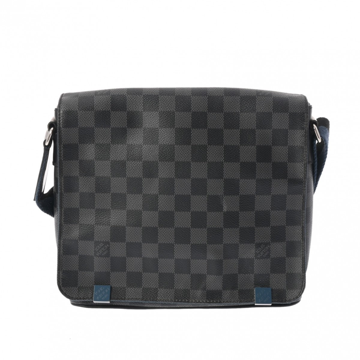 LOUIS VUITTON ルイヴィトン ダミエグラフィット ディストリクト PM NM 黒 N42420 メンズ ダミエグラフィットキャンバス ショルダーバッグ Bランク 中古 