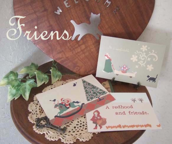 POST CARD / 3sheets Friends set