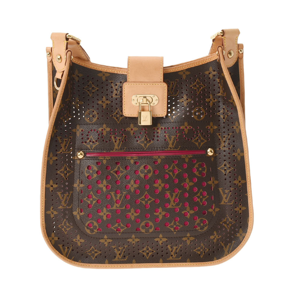 LOUIS VUITTON ルイヴィトン モノグラム ペルフォ ミュゼット フューシャ M95172 レディース モノグラムキャンバス ショルダーバッグ ABランク 中古 