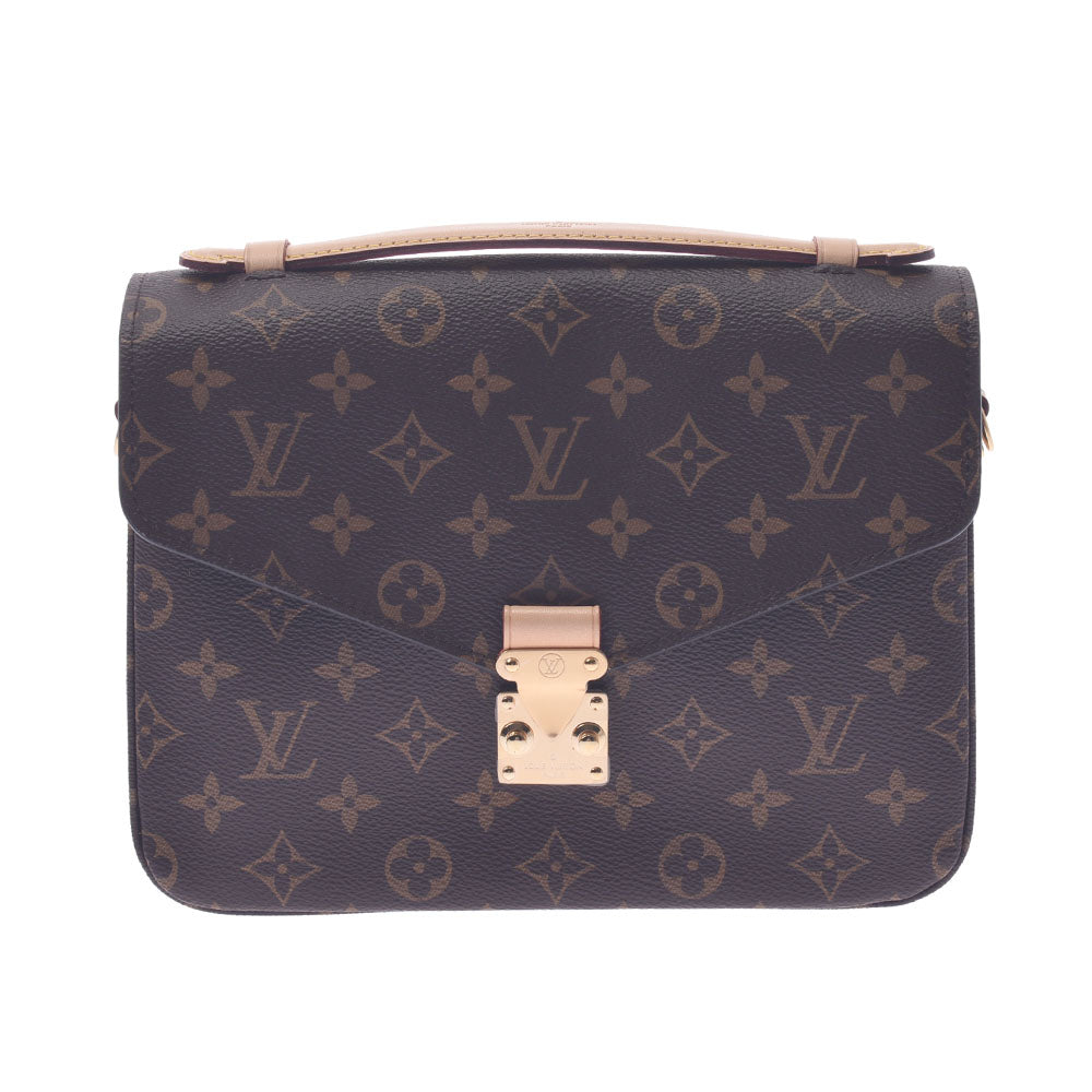 LOUIS VUITTON ルイヴィトン モノグラム  ポシェットメティスMM 2WAYバッグ ブラウン M44875 レディース モノグラムキャンバス ハンドバッグ 新同 中古 