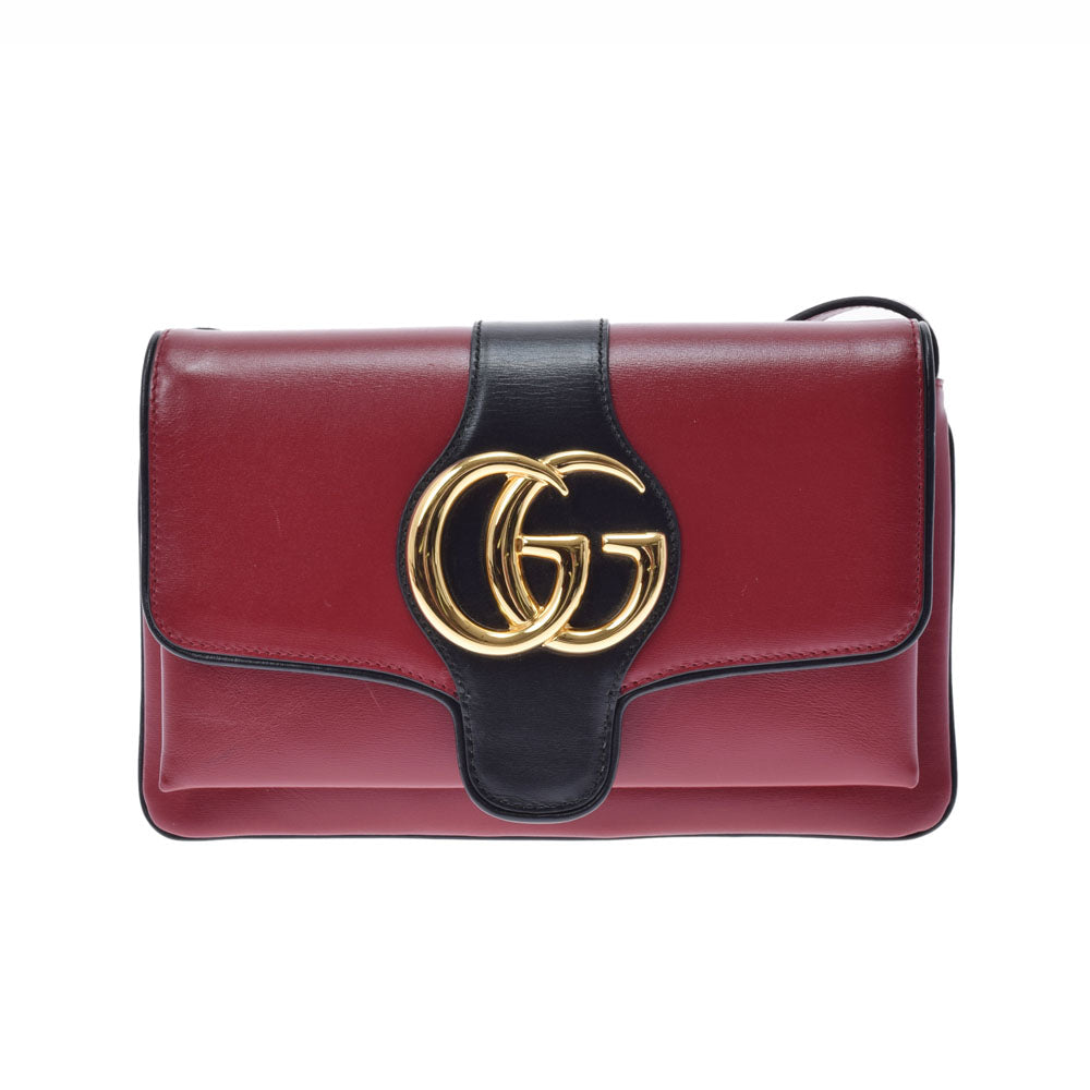 GUCCI グッチ アリー ボルドー ゴールド金具 550129 レディース  レザー ショルダーバッグ Aランク 中古 