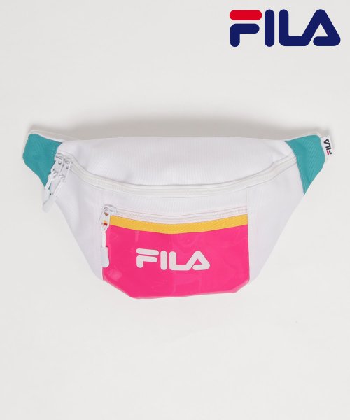 【Salong hameu】FILA◆クリアポケット ミニウエストバッグ