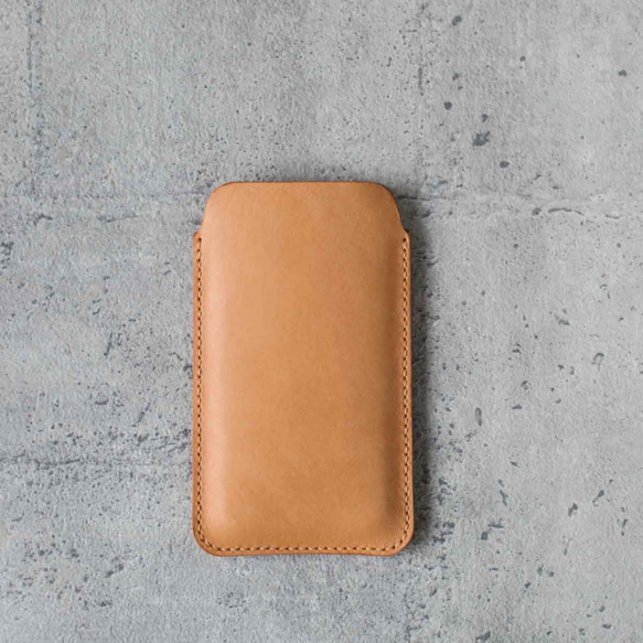 iPhone genuine leather sleeve pouch