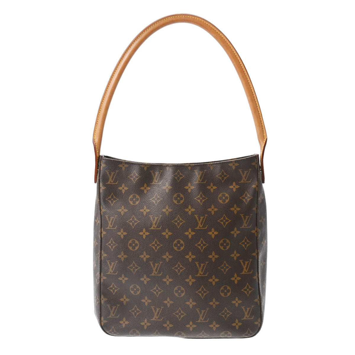 【新年の贈り物】LOUIS VUITTON ルイヴィトン モノグラム ルーピング GM ブラウン M51145 レディース モノグラムキャンバス ワンショルダーバッグ ABランク 中古 