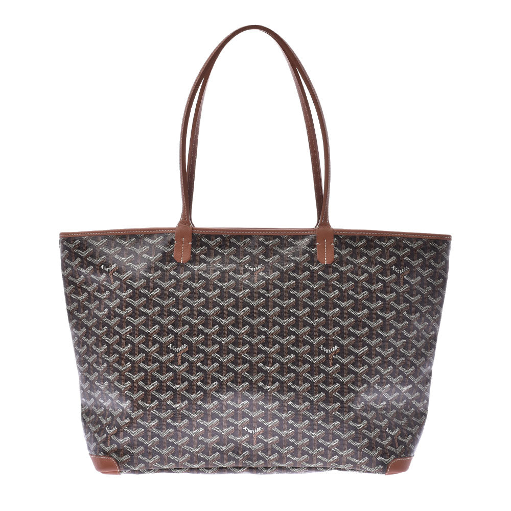 GOYARD ゴヤール アルトワ MM 黒/茶 ユニセックス PVC/レザー トートバッグ Aランク 中古 