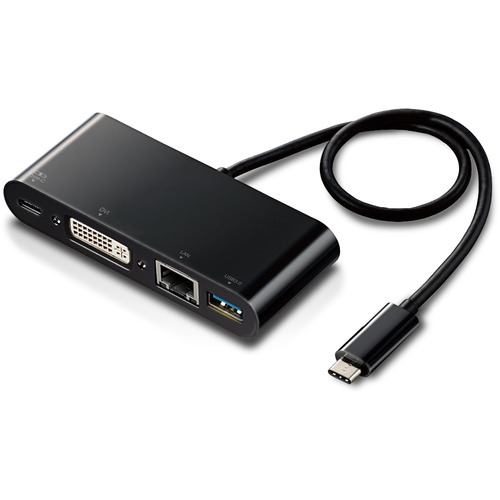 【台数限定】エレコム DST-C11BK USB Type-C接続ドッキングステーション(DVI) BK