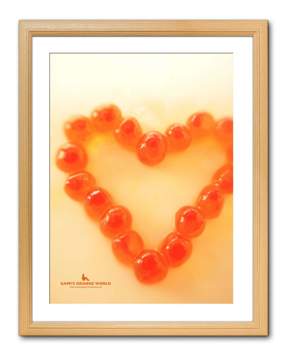 【A3サイズ】HEART OF SALMON ROE（イクラのハート）