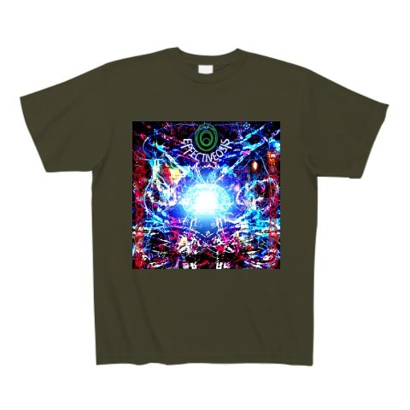 有効的異常症候群脳神経壱◆アート◆文字◆ロゴ◆ヘビーウェイト◆半袖◆Tシャツ◆アーミーグリーン◆各サイズ選択可