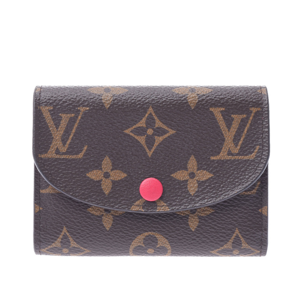 LOUIS VUITTON ルイヴィトン モノグラム ポルトモネロザリ フューシャ M41939 レディース モノグラムキャンバス コインケース Aランク 中古 