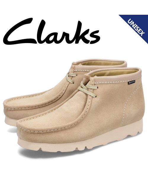 クラークス Clarks ワラビー ゴアテックス ブーツ メンズ レディース 防水 WALLABEE BT GTX ベージュ 26168545